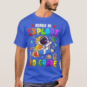 Niedliche Astronautenjungs Girls Bereit zum 3. Gra T-Shirt