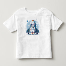 niedliche Astronautenkatze Kleinkind T-shirt