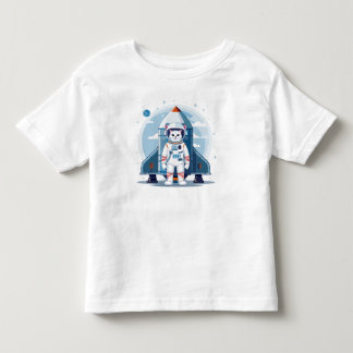 niedliche Astronautenkatze Kleinkind T-shirt