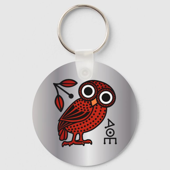 Niedliche Athener Auwl Tetradrachm-Münze Altgriech Schlüsselanhänger (Vorderseite)