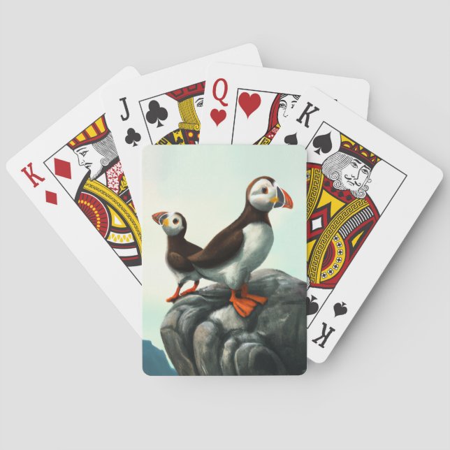 Niedliche Atlantikküste Spielkarten (Rückseite)