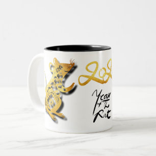 Niedliche, auf Papier geschnittene chinesische Neu Zweifarbige Tasse