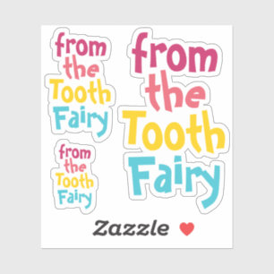 Niedliche Aufkleber "From the Tooth Fairy"