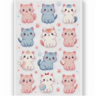 Niedliche Aufkleber für Katzen