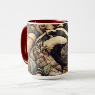 Niedliche Auskleideräume Naturfarbenwald Tasse