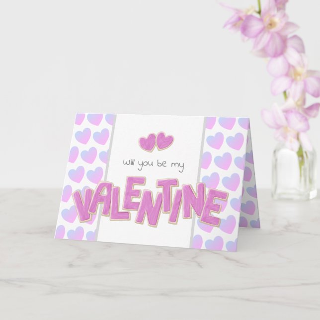 niedliche Ausschnitt-Kekse werden Sie mein Valenti Karte (Orchidee)