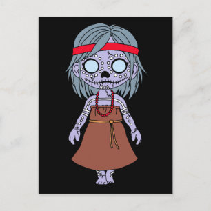 Niedliche australische Zombie Postkarte