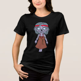 Niedliche australische Zombie Tri-Blend Shirt