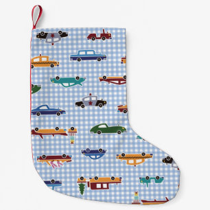 Niedliche Autoskizze: Einfach Nahtlos Kleiner Weihnachtsstrumpf