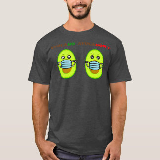 Niedliche Avocado Gesichtsmaske lustige Puppendesi T-Shirt