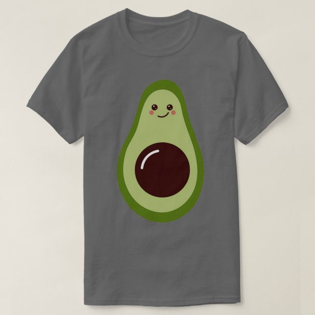 Niedliche Avocado Illustration Geschenk für Avocad T-Shirt (Design vorne)