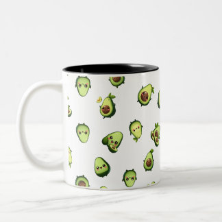Niedliche Avocado-Tasse Zweifarbige Tasse