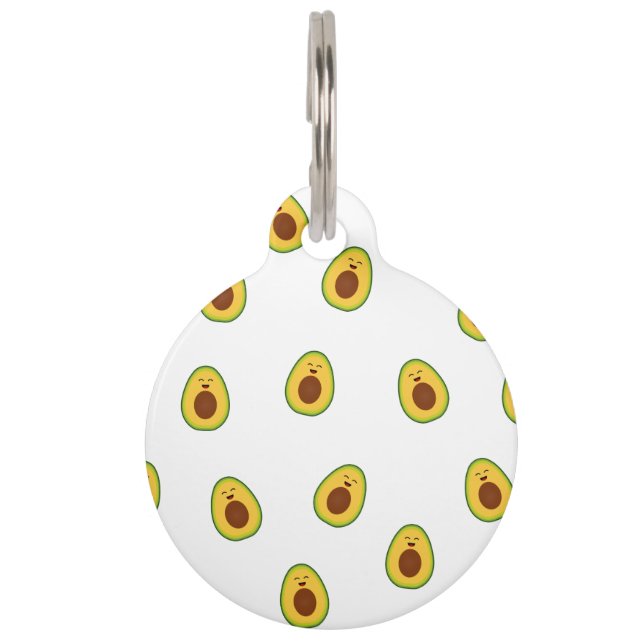 Niedliche Avocadodoodles Haustiermarke (Vorderseite)