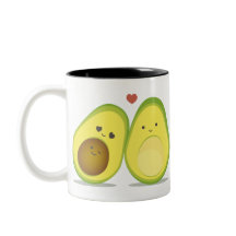 Niedliche Avocadopaare