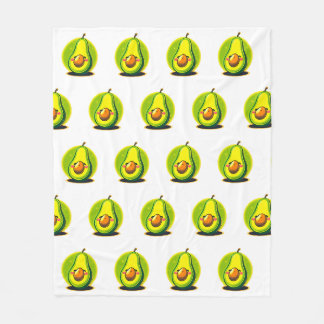 niedliche Avocados Fleecedecke