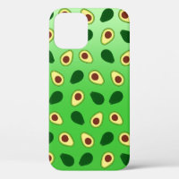 Niedliche Avocados-Scheiben Sommergrüne Gradienten