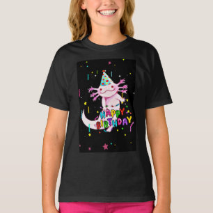 Niedliche axolotale Geburtstagskinder T-Shirt