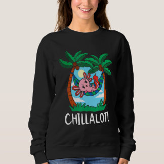 Niedliche Axolotl Chillalotl I Axolotl Fragen Kind Sweatshirt