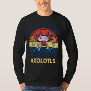 Niedliche Axolotl Kinder Jugend nur ein Mädchen, d T-Shirt