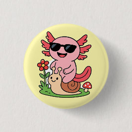 Niedliche Axolotl-Taste - Adortable Animal Design Button