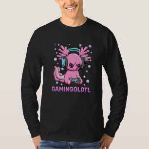 Niedliche Axolotl-Videospiele Funny Gameolotl G T-Shirt