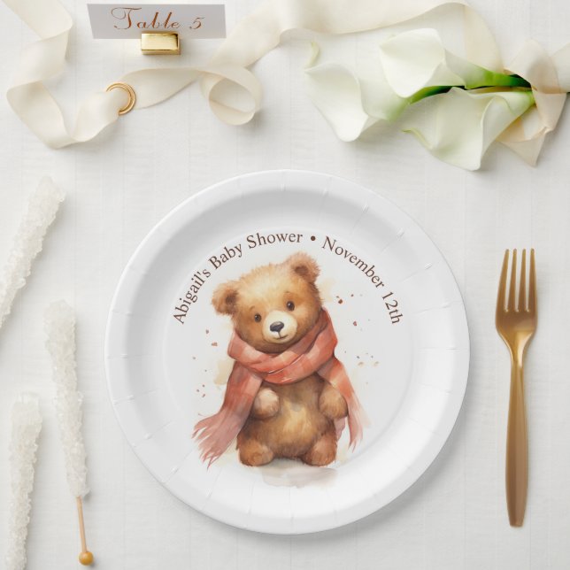 Niedliche Baby-Baby-Babydusche Pappteller (Hochzeit)