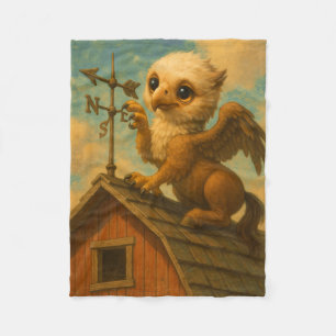 Niedliche Baby Big eye Hippogriff lustige Fantasie Fleecedecke