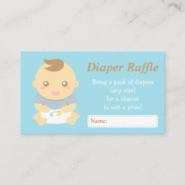 Niedliche Baby Boy Dusche Graue Windeln Raffel Tic Begleitkarte (Vorderseite)
