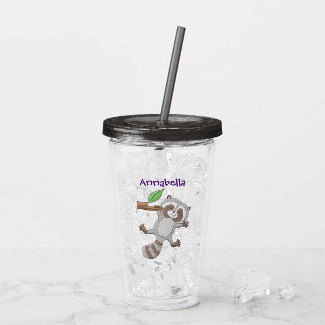 Niedliche Baby-Cartoon-Illustration Acryltrinkbecher (Rückseite Ice)