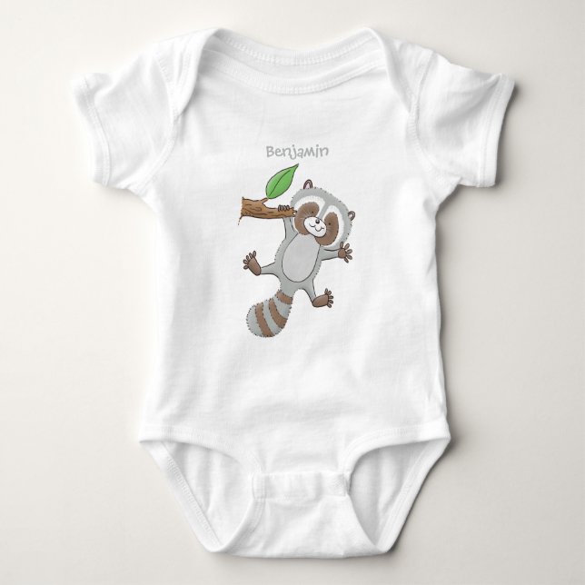 Niedliche Baby-Cartoon-Illustration Baby Strampler (Vorderseite)
