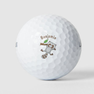 Niedliche Baby-Cartoon-Illustration Golfball