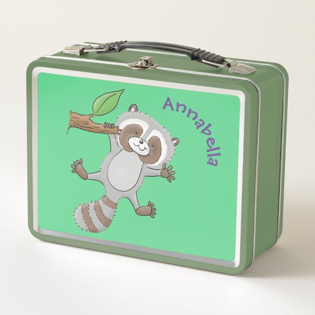 Niedliche Baby-Cartoon-Illustration Metall Brotdose (Vorderseite)