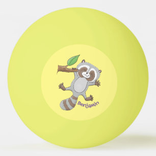Niedliche Baby-Cartoon-Illustration Tischtennisball