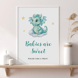 Niedliche Baby Dragon Babys sind süß Poster