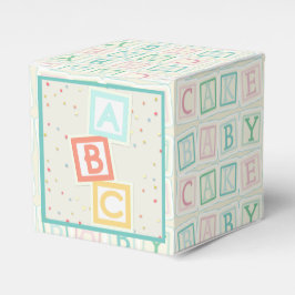Niedliche Baby Duwer Gevor Box W/ABC Blocks Geschenkschachtel