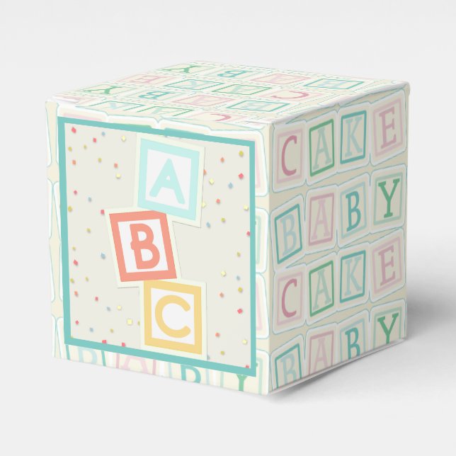 Niedliche Baby Duwer Gevor Box W/ABC Blocks Geschenkschachtel (Vorderseite)