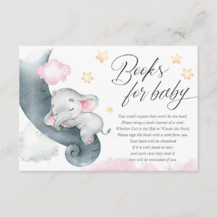 Niedliche Baby Elefant Girl Duschbücher für Babys Begleitkarte