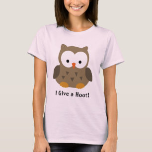 Niedliche Baby-Eule personalisiert T-Shirt