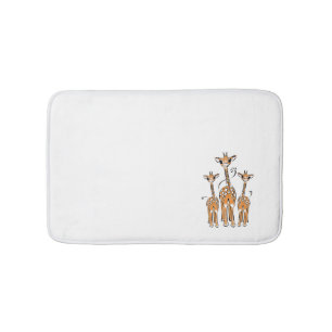 Niedliche Baby-Giraffen, Safari-Tiere Badematte