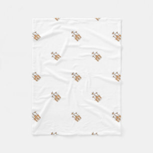 Niedliche Baby-Giraffen, Safari-Tiere Fleecedecke