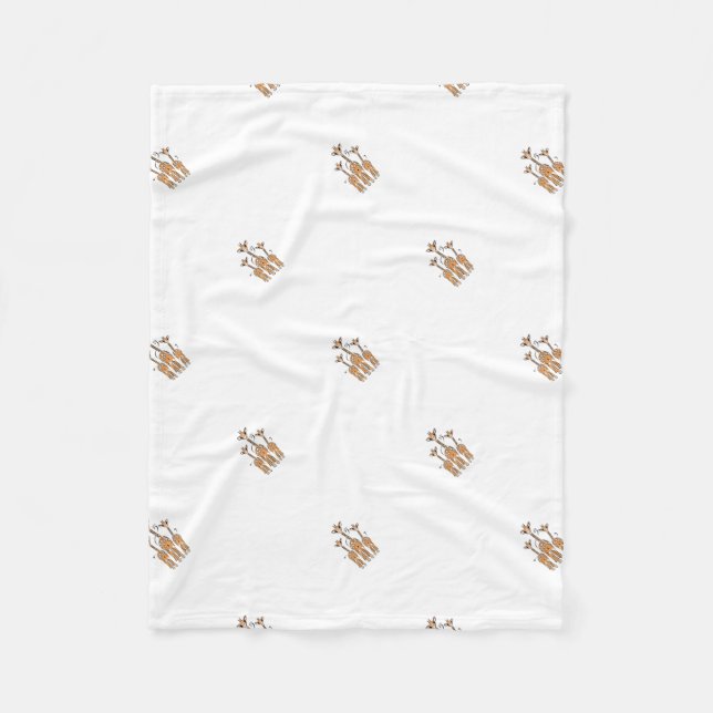 Niedliche Baby-Giraffen, Safari-Tiere Fleecedecke (Vorderseite)