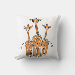 Niedliche Baby Giraffen, Safaritiere Keuchhuhn Kissen