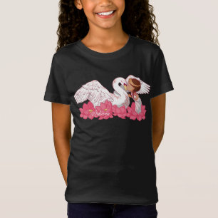 Niedliche Baby Girl Saraswati mit ihrem weißen Sc T-Shirt