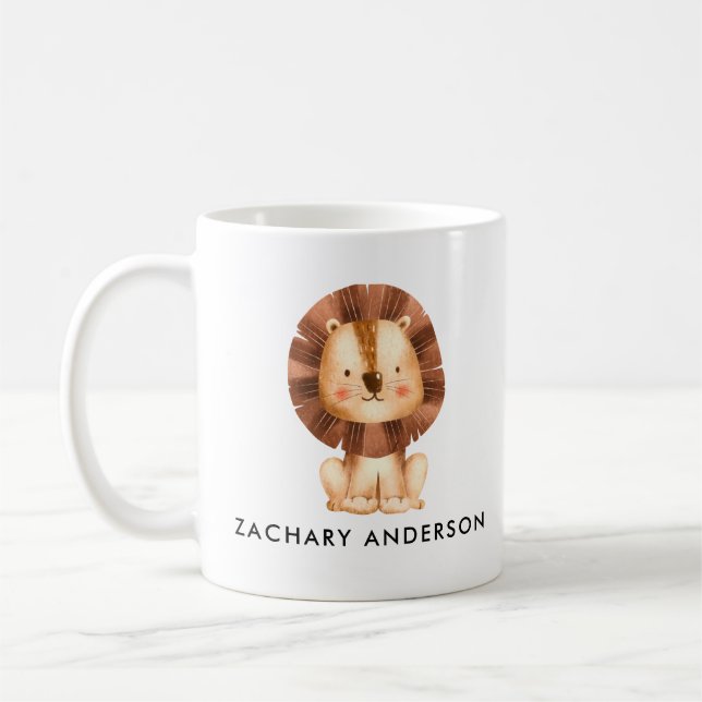 Niedliche Baby Lion Kids Kaffeetasse (Links)