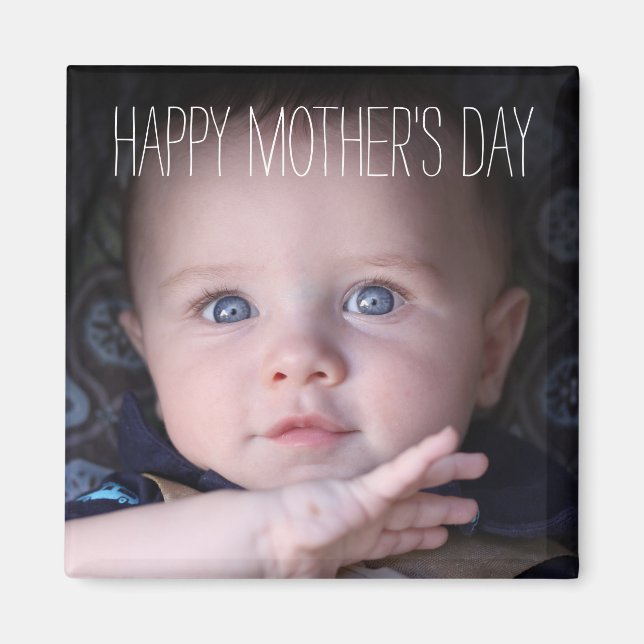 Niedliche Baby Mütter Tag Geschenkmagnete für Foto Magnet (Vorne)