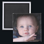 Niedliche Baby Mütter Tag Geschenkmagnete für Foto Magnet<br><div class="desc">Platz und Kreis vorhanden. Laden Sie Ihr eigenes Foto hoch und machen Sie ein unvergessliches Geschenk für Ihren Liebsten. Foto von Becky Nimoy</div>