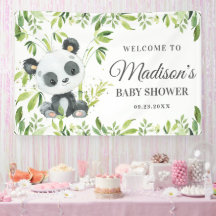 Niedliche Baby Panda Bear Cub Grüne Bamboo Hinterg