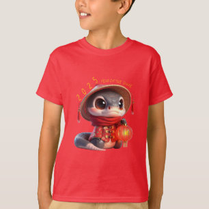 Niedliche Baby Schlange Chinesisch Neujahr 2025 Ki T-Shirt