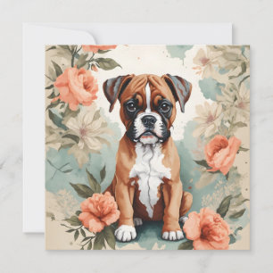 Niedliche Baby-Tiere Boxer Puppy