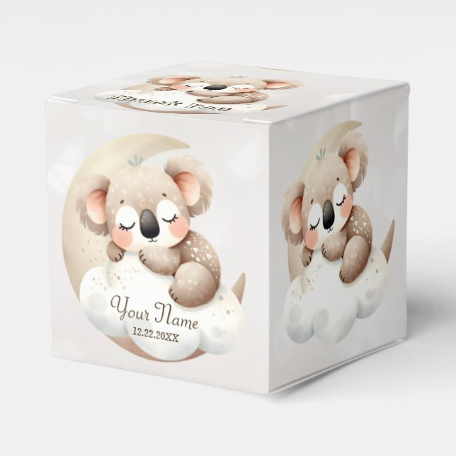 Niedliche Baby-Tiere Schönes Party Geschenkschachtel (Vorderseite)
